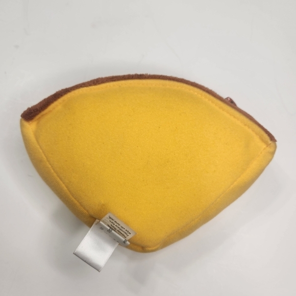 Hallmark Zip Pouch Plush Pizza Slice Carrying Case 7" Storage Bag Purse Plushie - Picture 2 of 9